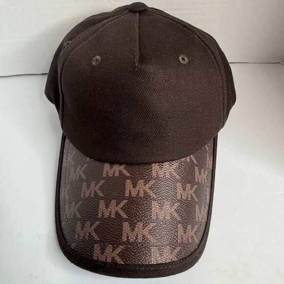 Michael Kors Other - Michael Kors Signature MK Logo Print Baseball Cap Brown